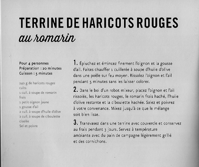 Terrine de haricots rouges